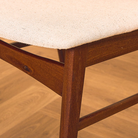 Danish dining chairs in Santos rosewood and walnut by SAX