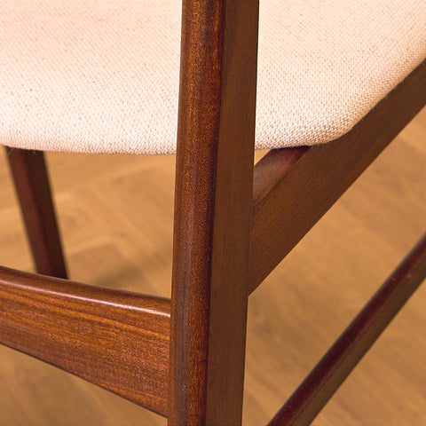 Danish dining chairs in Santos rosewood and walnut by SAX