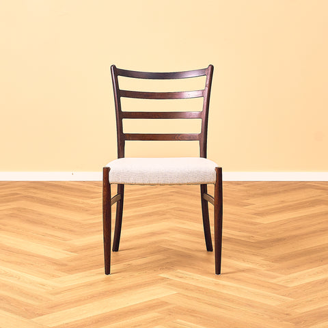 Danish dining chairs in Santos rosewood by Schou Andersen Furniture Factory