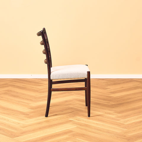 Danish dining chairs in Santos rosewood by Schou Andersen Furniture Factory