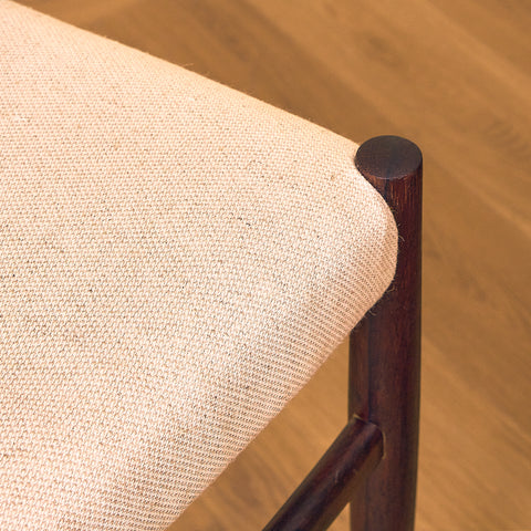 Danish dining chairs in Santos rosewood by Schou Andersen Furniture Factory