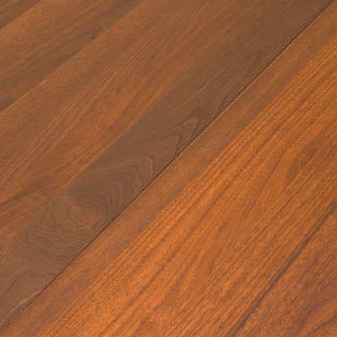 Swedish round dining table in walnut