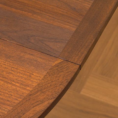 Swedish round dining table in walnut