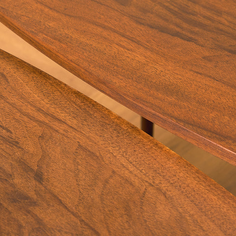 Denmark set of nest of tables in walnut and beech by Odense
