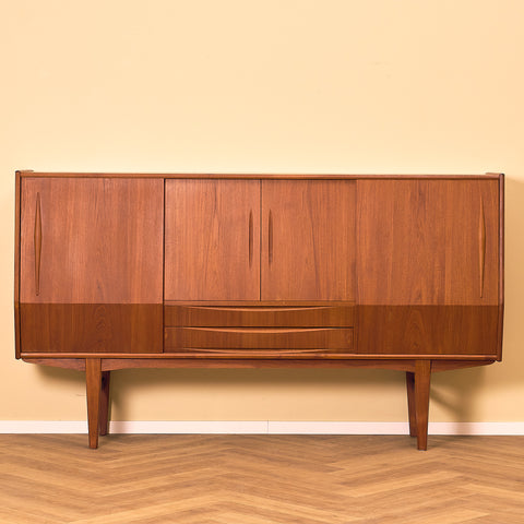 Danish highboard in teak by E.W. Bach