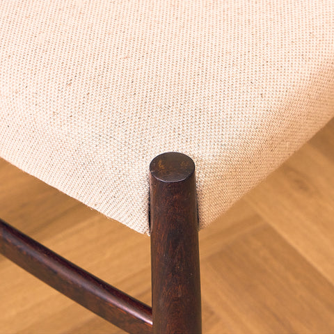 Danish dining chairs in Santos rosewood by Schou Andersen Furniture Factory