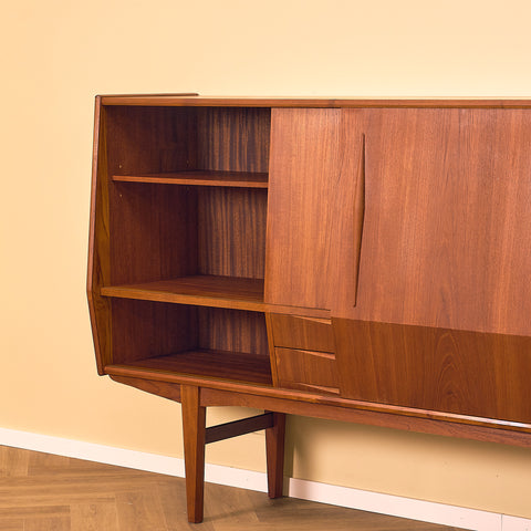 Danish highboard in teak by E.W. Bach