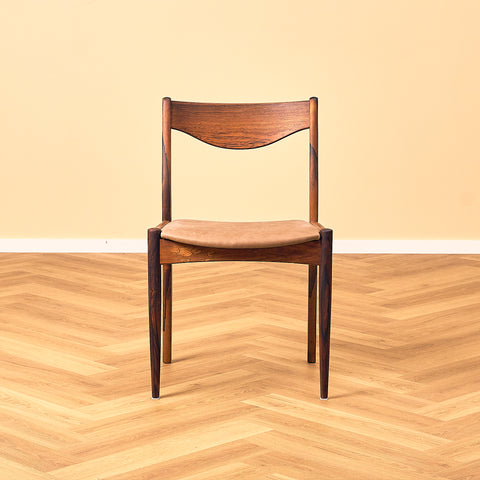 Danish dining chairs in Santos rosewood by Søren Ladefoged for S&L Møbler