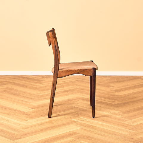 Danish dining chairs in Santos rosewood by Søren Ladefoged for S&L Møbler