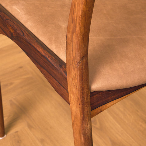 Danish dining chairs in Santos rosewood by Søren Ladefoged for S&L Møbler