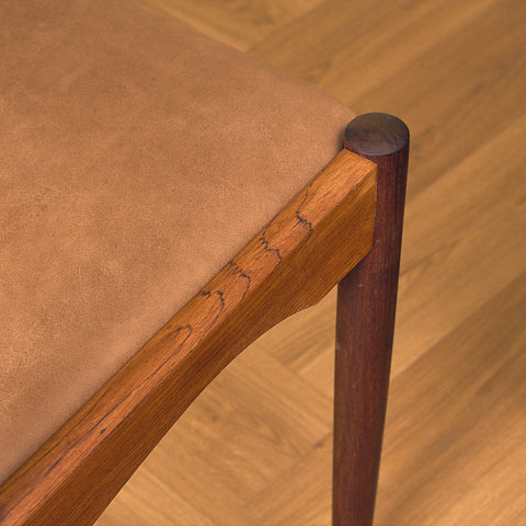 Danish dining chairs in Santos rosewood by Søren Ladefoged for S&L Møbler