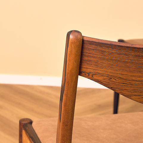 Danish dining chairs in Santos rosewood by Søren Ladefoged for S&L Møbler