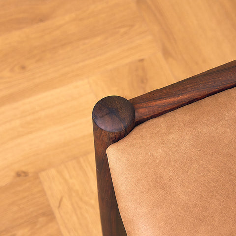 Danish dining chairs in Santos rosewood by Søren Ladefoged for S&L Møbler