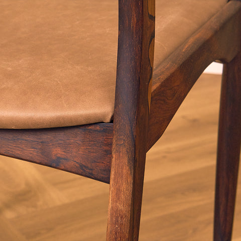 Danish dining chairs in Santos rosewood by Søren Ladefoged for S&L Møbler