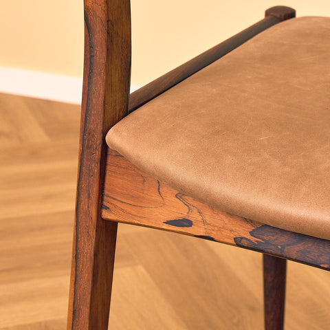 Danish dining chairs in Santos rosewood by Søren Ladefoged for S&L Møbler
