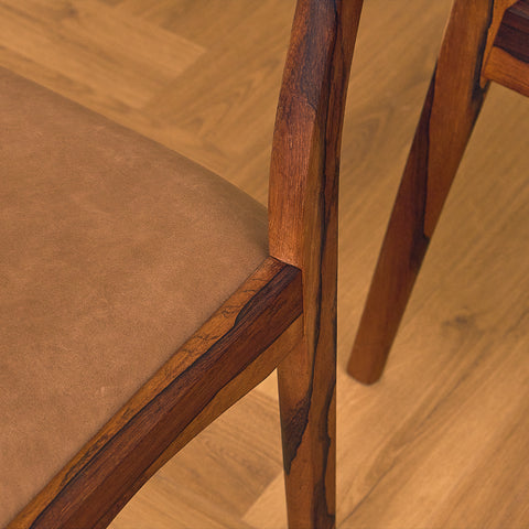 Danish dining chairs in Santos rosewood by Søren Ladefoged for S&L Møbler