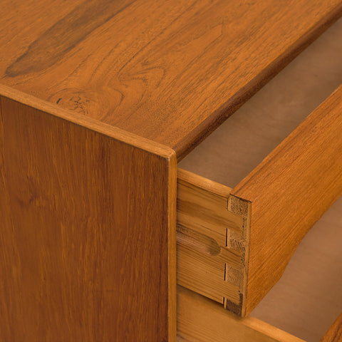 Danish small chest of drawers in teak
