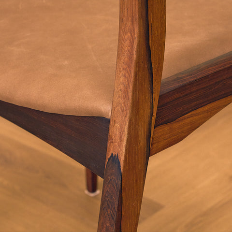 Danish dining chairs in Santos rosewood by Søren Ladefoged for S&L Møbler