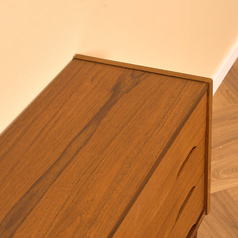 Danish small chest of drawers in teak