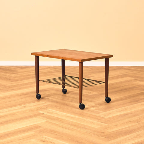 Swedish side table in teak