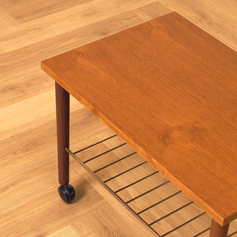 Swedish side table in teak