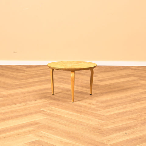 Swedish small side tables in beech and birch, model 'Annika' by Bruno Mathsson, for DUX