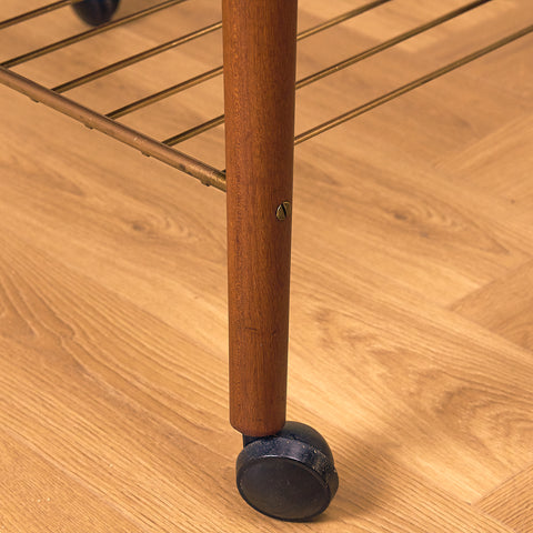 Swedish side table in teak