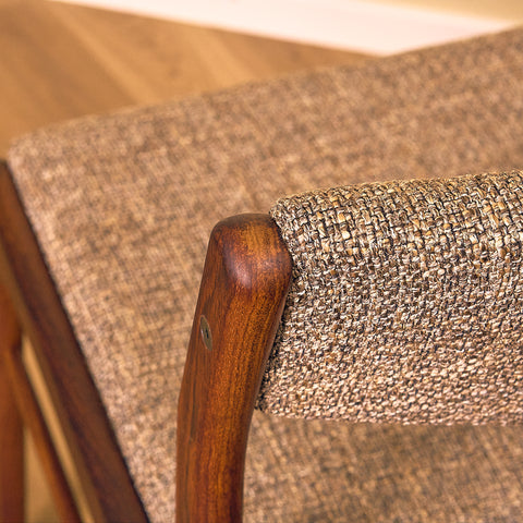Danish dining chairs in solid Santos rosewood by N&K Bungaard Rasmussen for Thorsø Møbelfabrik