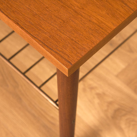 Swedish side table in teak