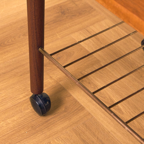 Swedish side table in teak
