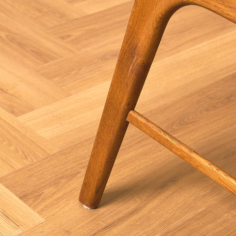 Danish dining chairs in teak and oak, model 32 by Kai Kristiansen for Korup Stolefabrik