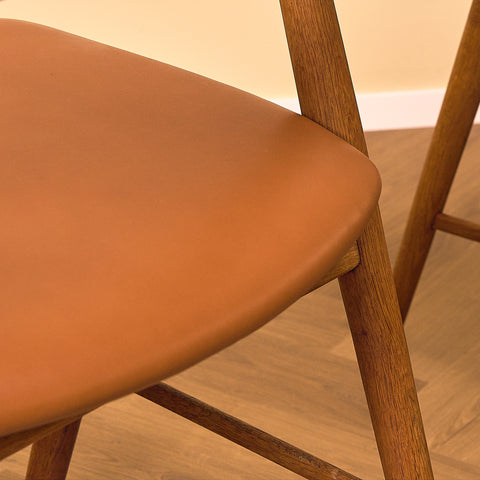 Danish dining chairs in teak and oak, model 32 by Kai Kristiansen for Korup Stolefabrik