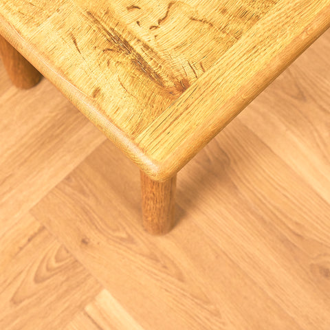 Swedish side table in oak
