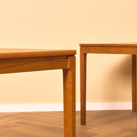 Swedish side tables in teak