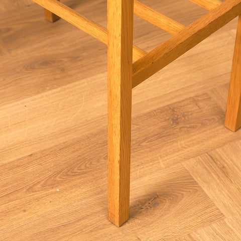 Swedish bedside table in teak and oak