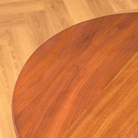 Swedish side table in mahogany and oak