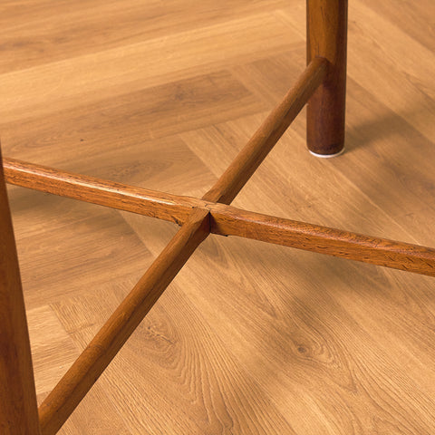 Swedish side table in mahogany and oak