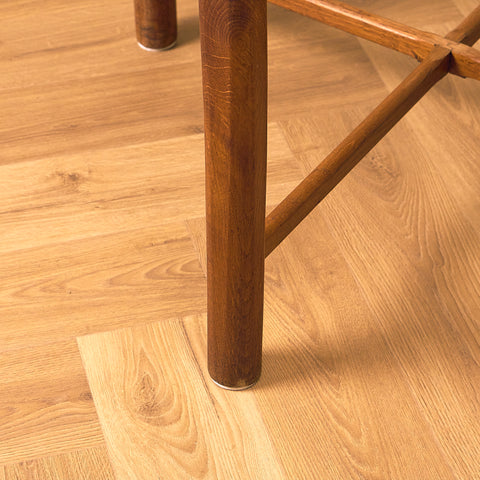 Swedish side table in mahogany and oak