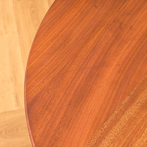 Swedish side table in mahogany and oak