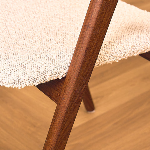 Danish set of 5 dining chairs in walnut by Sax Møbler