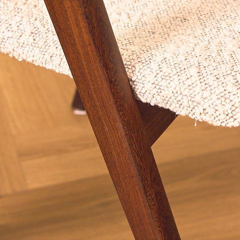 Danish set of 5 dining chairs in walnut by Sax Møbler