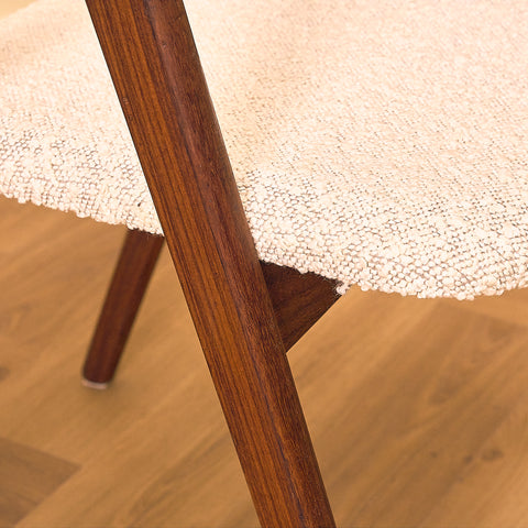 Danish set of 5 dining chairs in walnut by Sax Møbler