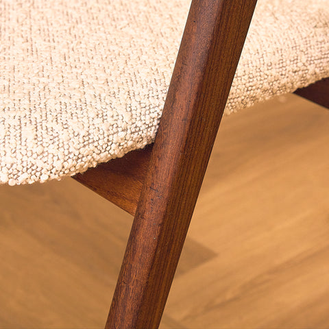 Danish set of 5 dining chairs in walnut by Sax Møbler