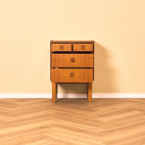 Swedish chest of drawers in teak and beech
