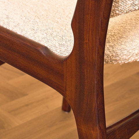 Danish dining chairs in mahogany by Erik Buch for Anderstrup Møbelfabrik, model 89