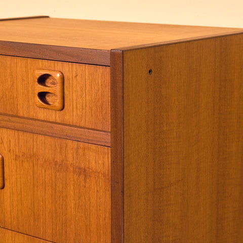 Swedish chest of drawers in teak and beech