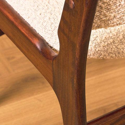 Danish dining chairs in mahogany by Erik Buch for Anderstrup Møbelfabrik, model 89