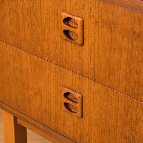 Swedish chest of drawers in teak and beech