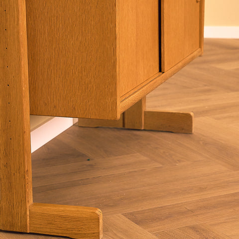 IKEA Contur Oak Bookshelf with Lockable Drawers