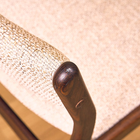 Danish dining chairs in Santos rosewood by Johannes Andersen for Uldum Mobelfabrik